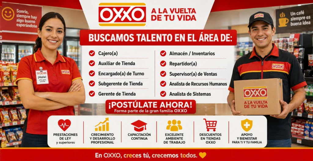 🛒🏪 Convocatorias Laborales en OXXO: Miles de Oportunidades de Empleo en el Sector Comercial